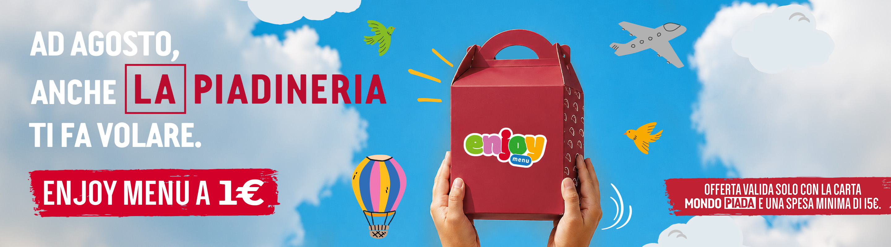 Enjoy Menu a solo1€!