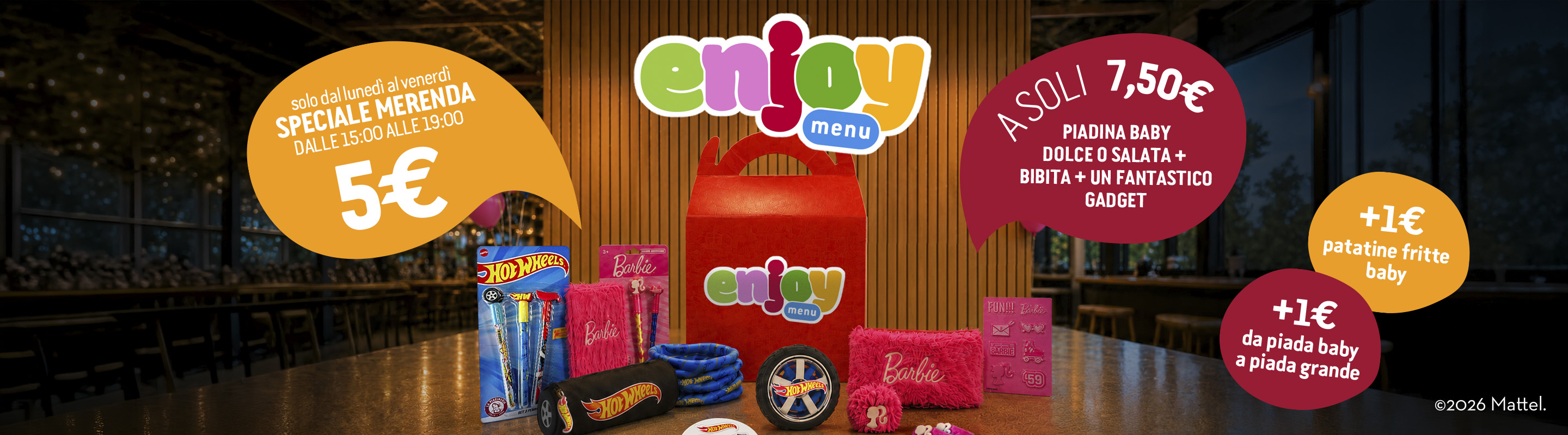 Prova il nuovo Enjoy Menu!